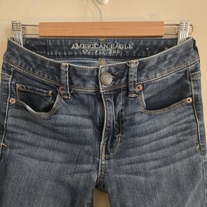 American Eagle Outfitters High Rise Dark Blue Jeans